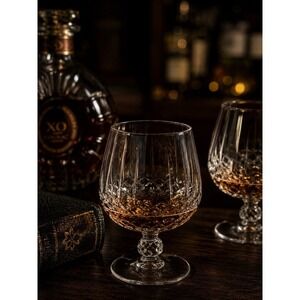 Cristal D'Arques Longchamp Brandy Glasses Set of 7 Crystal Snifters